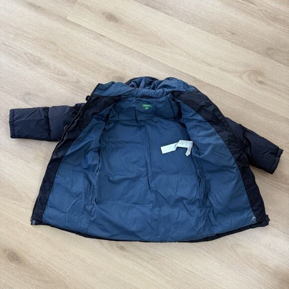 United Colors Of Benetton Down Puffer Jacket Blue Kids Sz M 8 Norway Appliqué - Picture 4 of 13